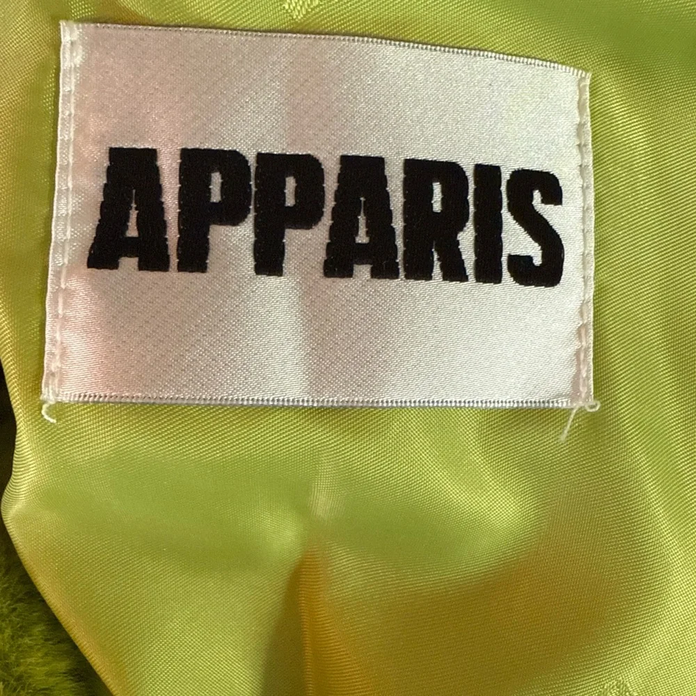 Apparis Lime Green Faux Fur Scarf